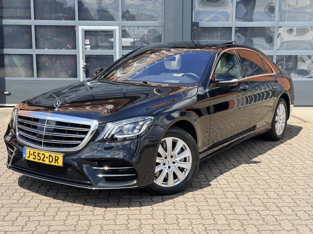 Mercedes-Benz S-Klasse S 450 4-Matic Lang Premium AMG Line P, Auto's, Automaat, 12 maanden, Gebruikt, Verblindingsvrij grootlicht