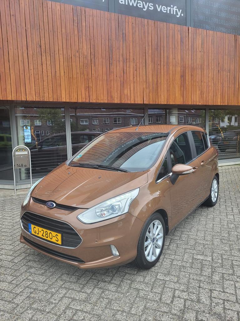 Ford B-Max 1.0 Tetanium Ecoboost 74KW/100PK, Auto's, Voorwielaandrijving, 750 kg, Bruin, 100 pk
