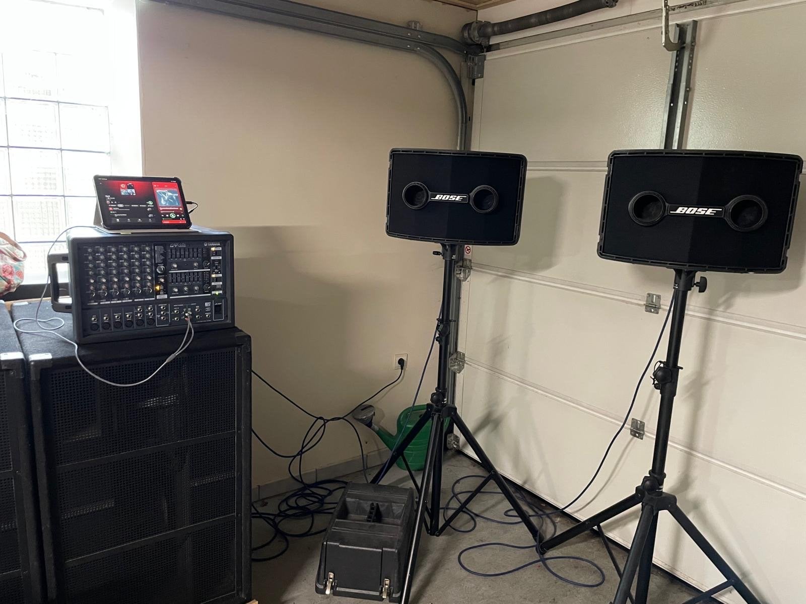 Professionele Bose 802 speakerset met Yamaha versterker, Audio, Tv en Foto, Luidsprekers, Ophalen, Gebruikt, Inclusief kabels