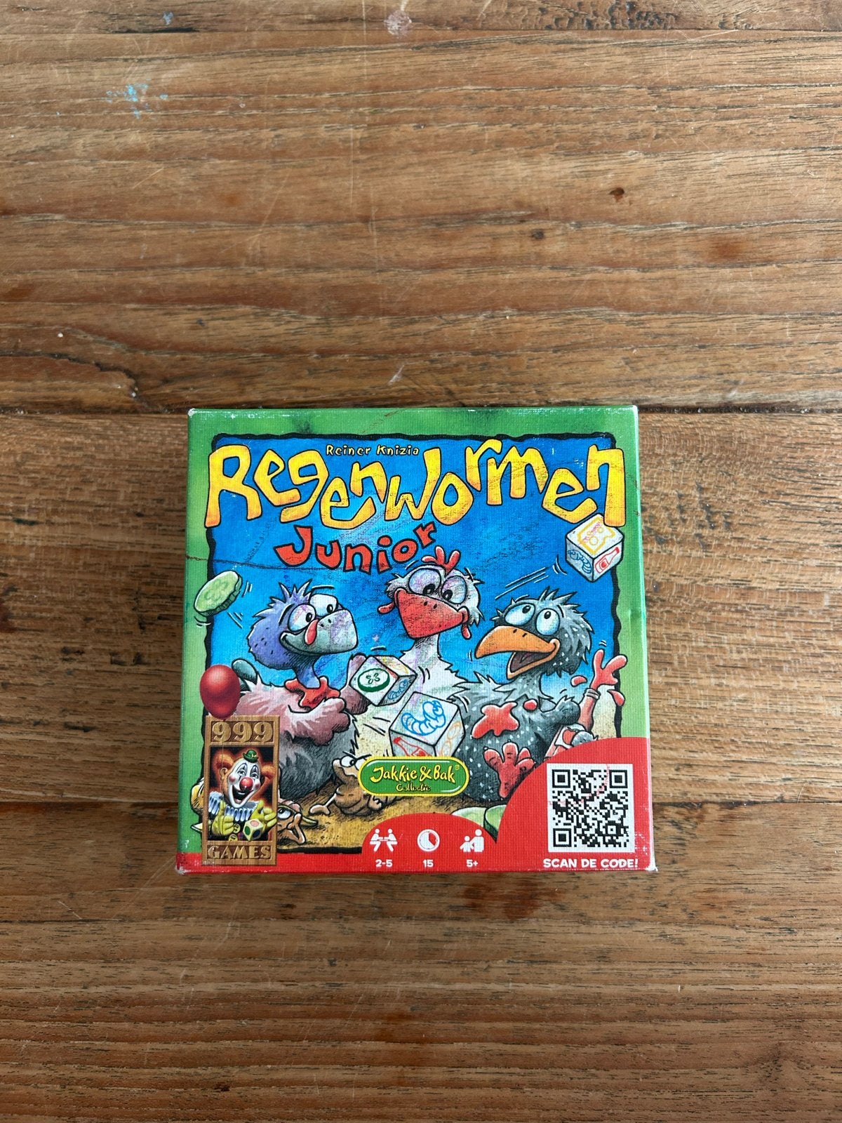 Regenwormen Junior - Het spannende dobbelspel, Drie of vier spelers, Ophalen, Zo goed als nieuw