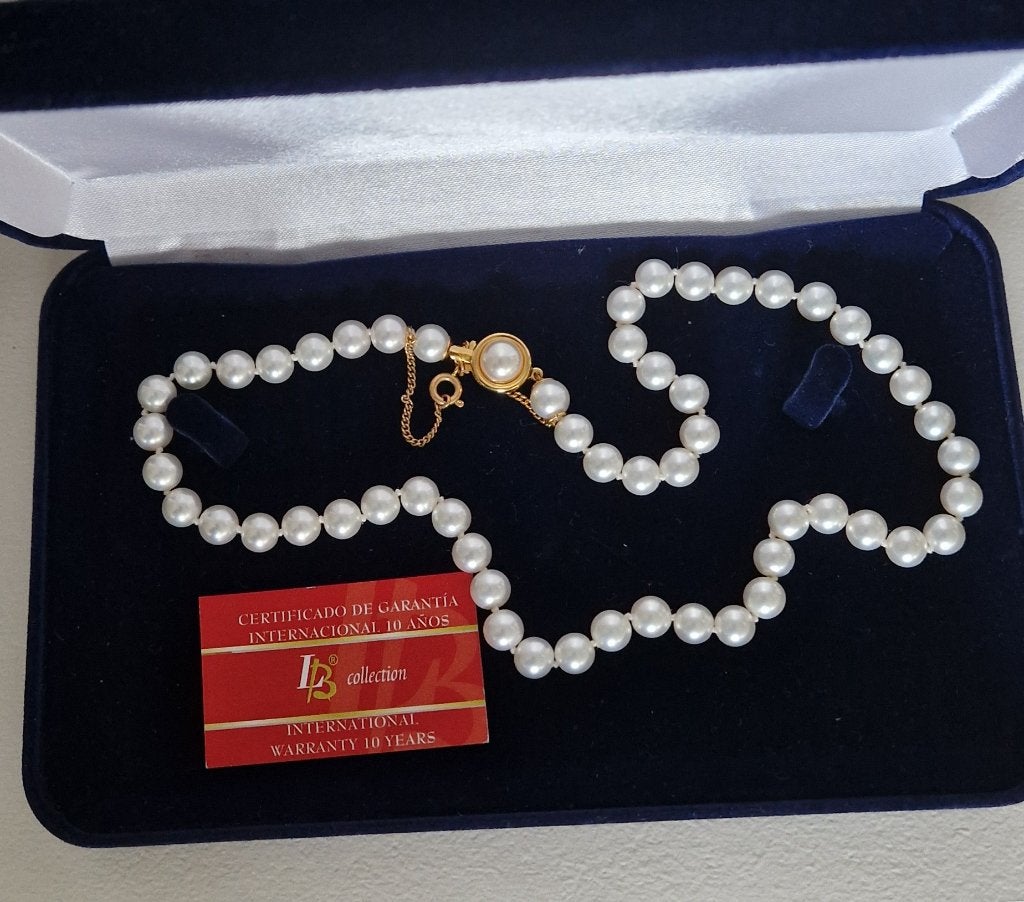 Parel ketting, Sieraden, Tassen en Uiterlijk, Verzenden, Wit, Overige materialen, Met hanger