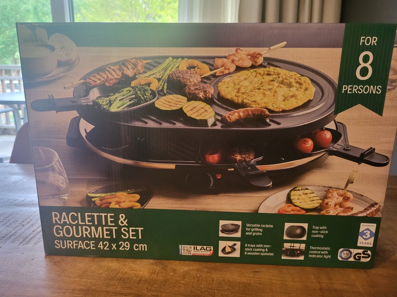 Raclette & Gourmet Set voor 8 personen - Nieuw in doos, Ophalen of Verzenden, Nieuw, 8 personen of meer