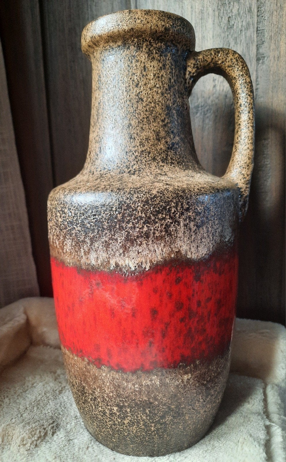 West Germany Scheurich fat lava vaas 404-25, Antiek en Kunst, Ophalen of Verzenden
