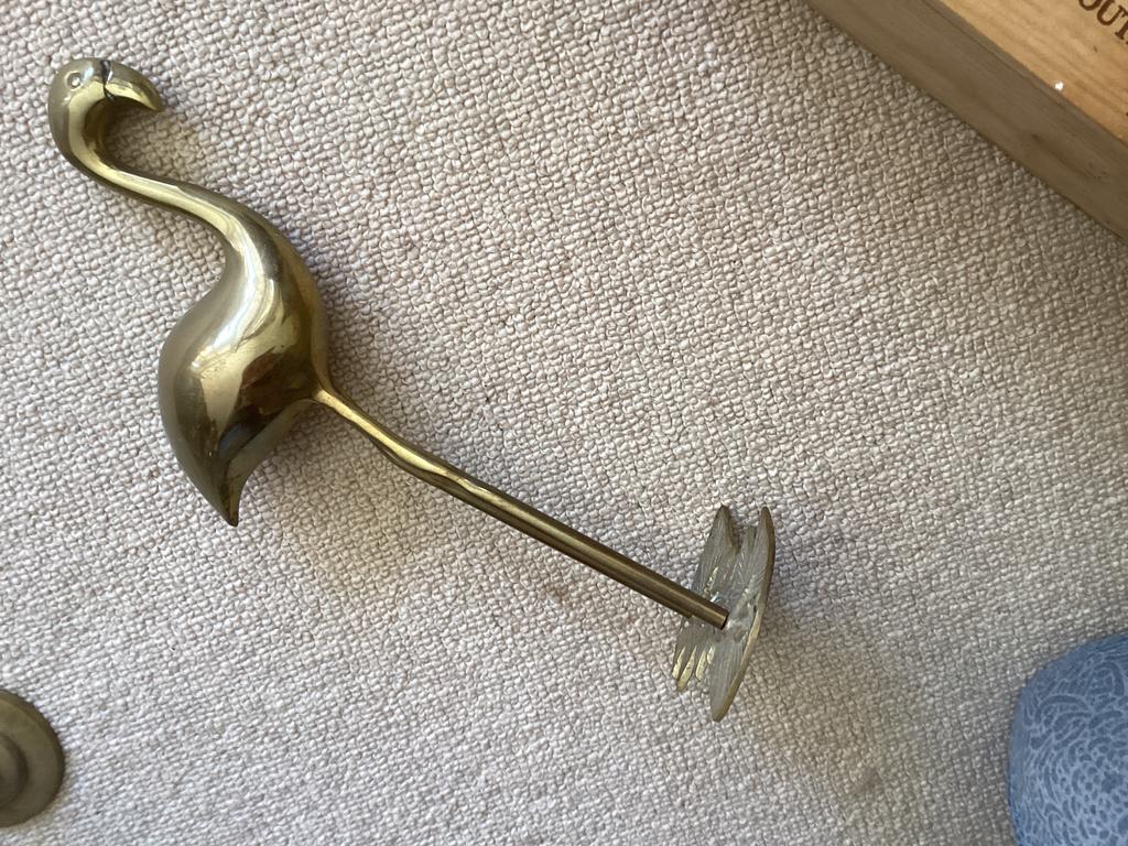 Flamingo Koper // hoog 30 cm, Antiek en Kunst, Ophalen of Verzenden