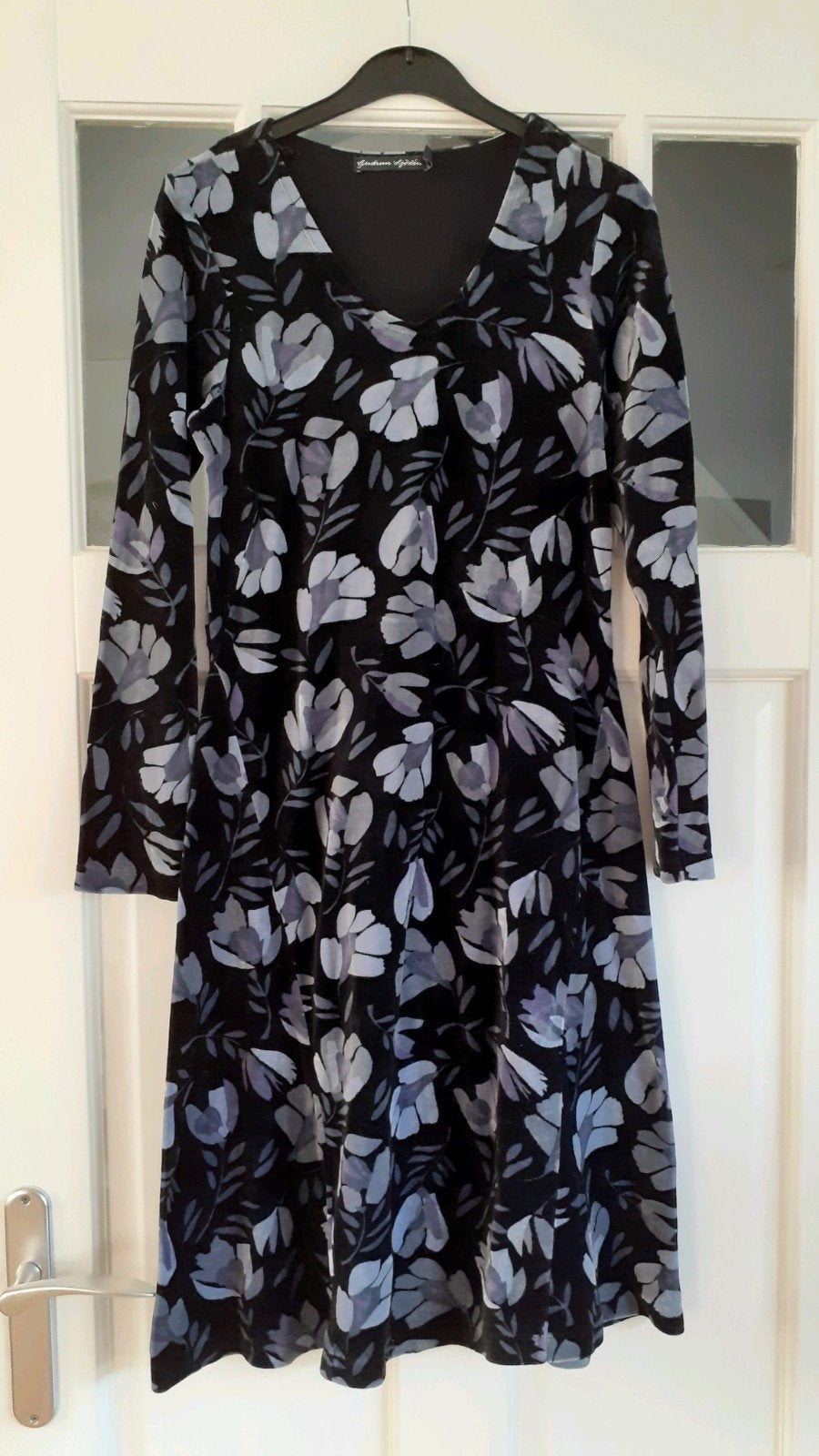 Gudrun Sjoden velours jurk in nieuwstaat maat XS, Meerkleurig, Ophalen of Verzenden, Zo goed als nieuw, Maat 34 (XS) of kleiner