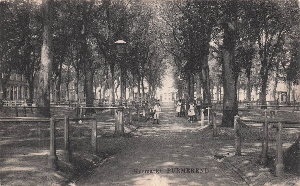 702-113-003 Koemarkt Purmerend, Verzamelen, Ansichtkaarten | Nederland, Verzenden, Voor 1920, Noord-Holland