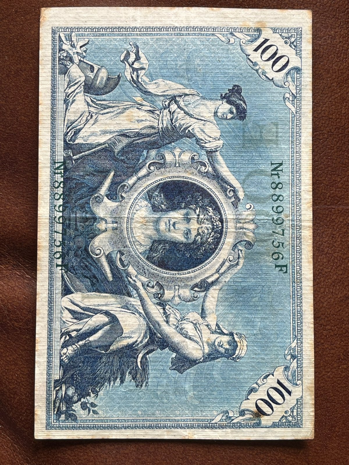 Historisch 100 Mark biljet uit Duitsland (1908), Postzegels en Munten, Bankbiljetten | Afrika, Los biljet, Overige landen, Ophalen of Verzenden