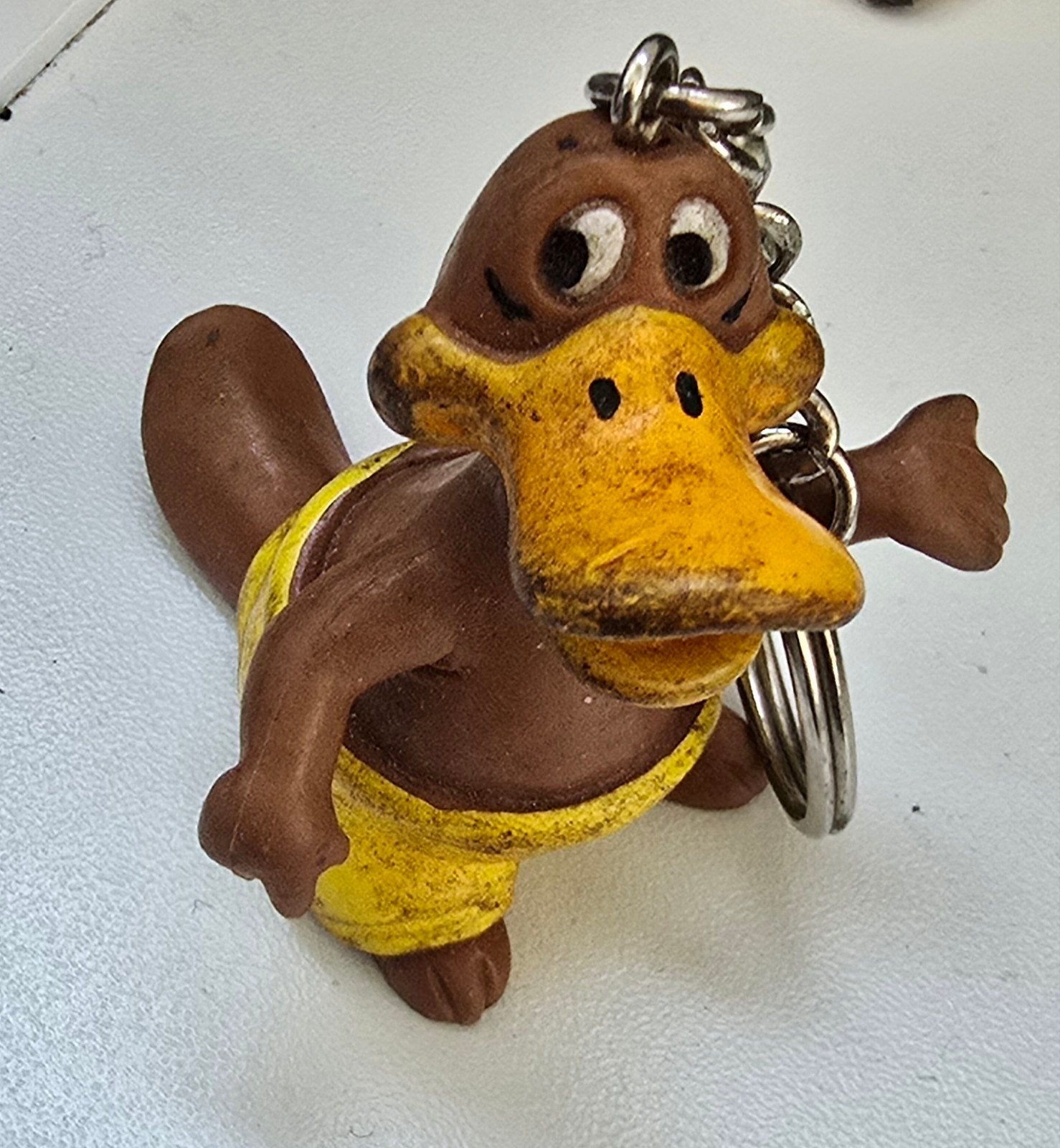 Leuke sleutelhanger van een vogelbekdier, Ophalen of Verzenden, Gebruikt, Dier of Natuur