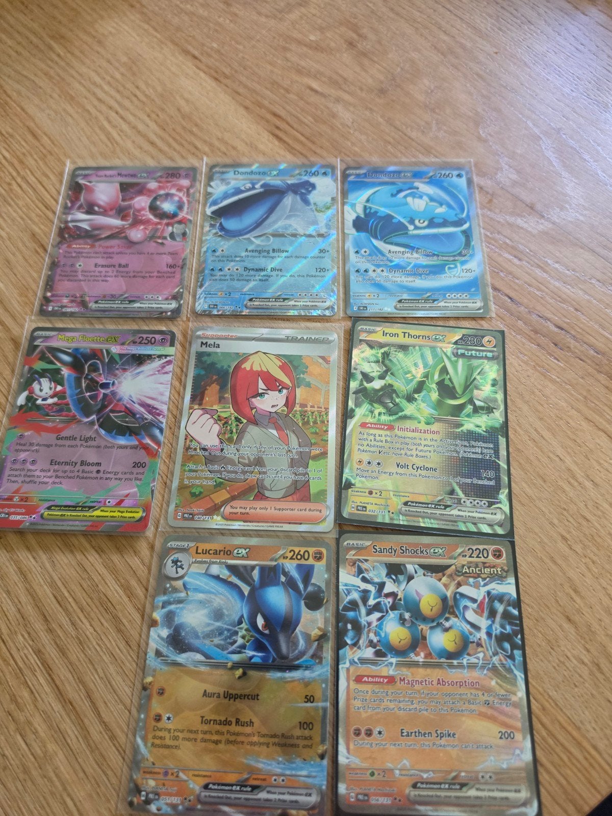 Pokémon kaarten collectie - Mewtwo, Lucario, Iron Thorns, Hobby en Vrije tijd, Verzamelkaartspellen | Pokémon, Ophalen of Verzenden