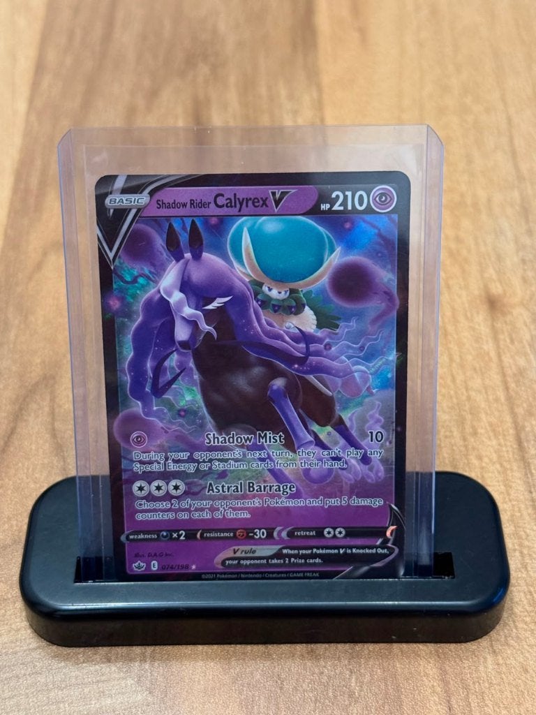 Shadow Rider Calyrex V #74 Pokemon Chilling Reign, Ophalen of Verzenden, Nieuw, Losse kaart