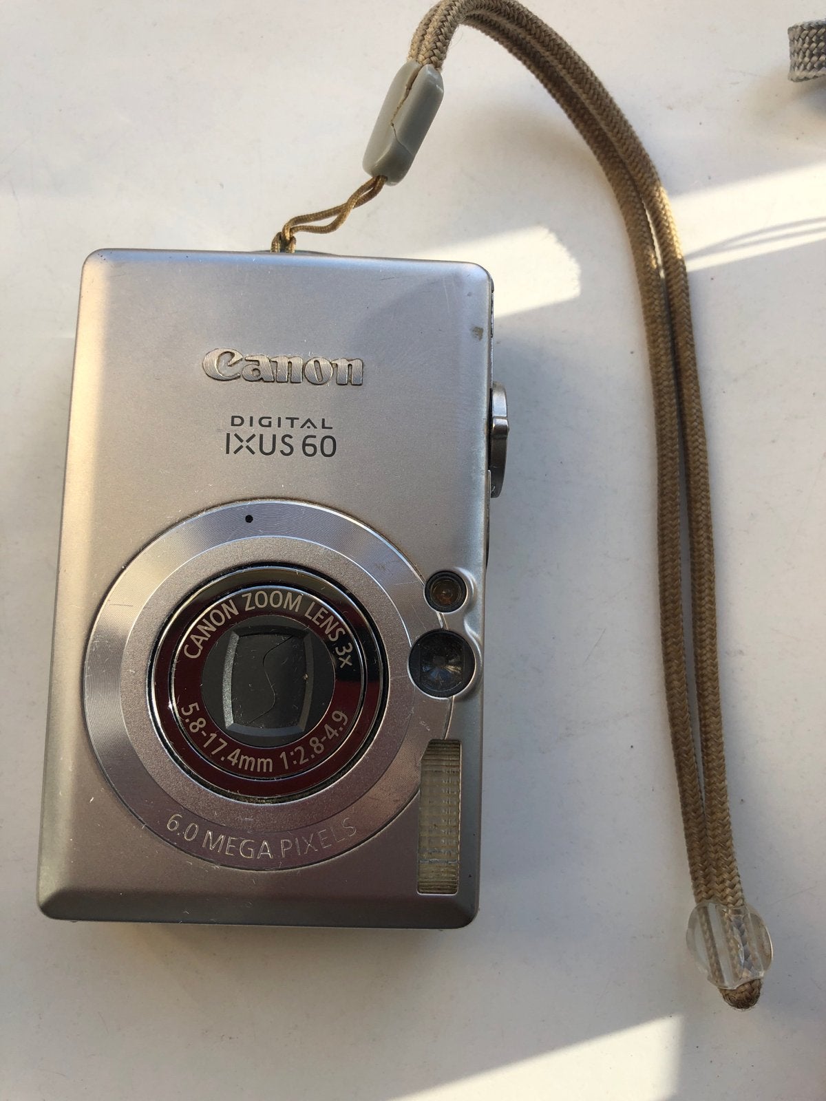Canon Digital IXUS 60 Compactcamera - Zilver, Ingebouwde flitser, Gebruikt, Canon, Ophalen of Verzenden