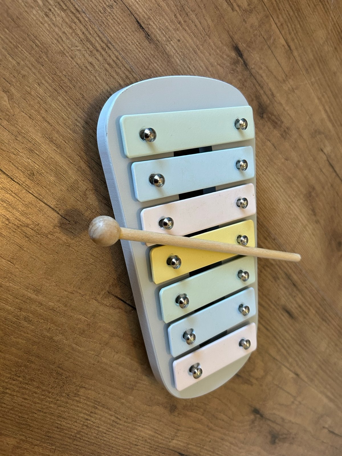 Houten xylofoon voor kinderen - pastelkleuren, Muziek en Instrumenten, Ophalen of Verzenden, Zo goed als nieuw