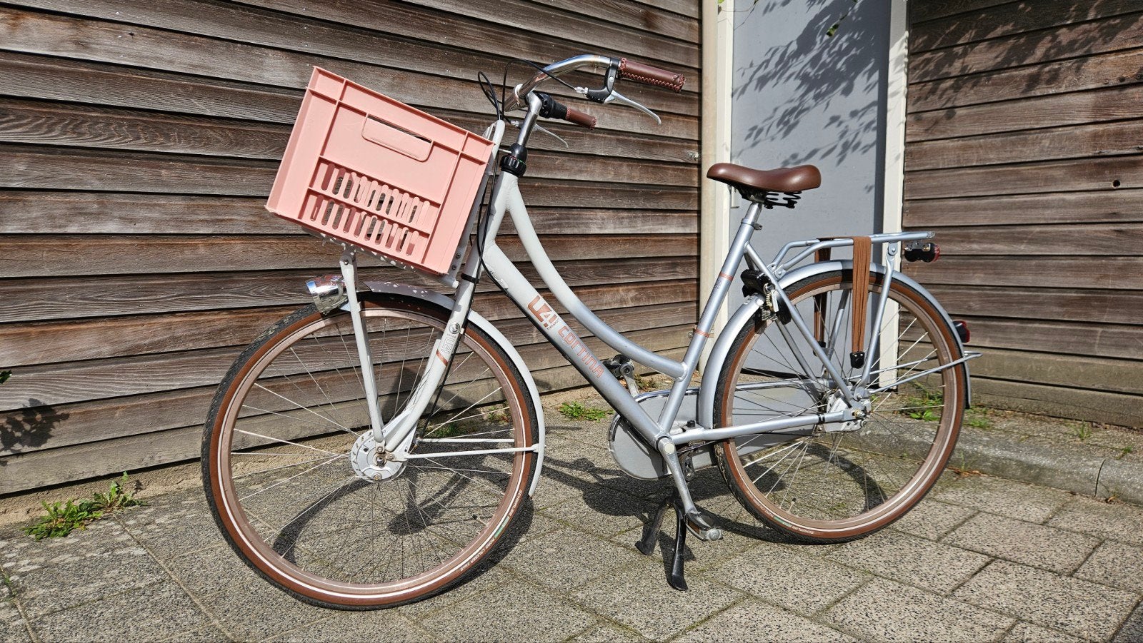 Cortina U4 Transportfiets Dames 57cm met mand, Gebruikt, Versnellingen, 56 cm of meer, Trommelrem