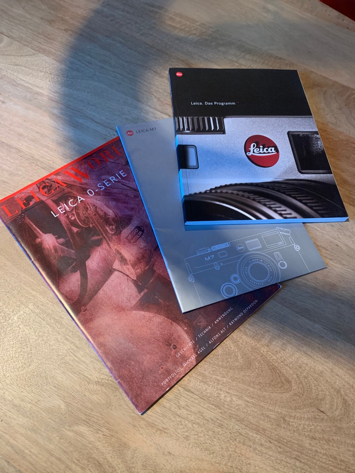 Leica folders 3 stuks, Ophalen of Verzenden, Zo goed als nieuw, Overige onderwerpen