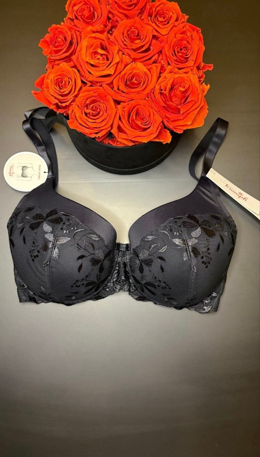 Triumph Push-up BH Zwart 80F, Verzenden, Zwart, BH