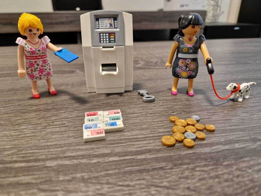 Playmobil geldautomaat (9081), Kinderen en Baby's, Speelgoed | Playmobil, Complete set, Overige typen, Ophalen of Verzenden, Zo goed als nieuw