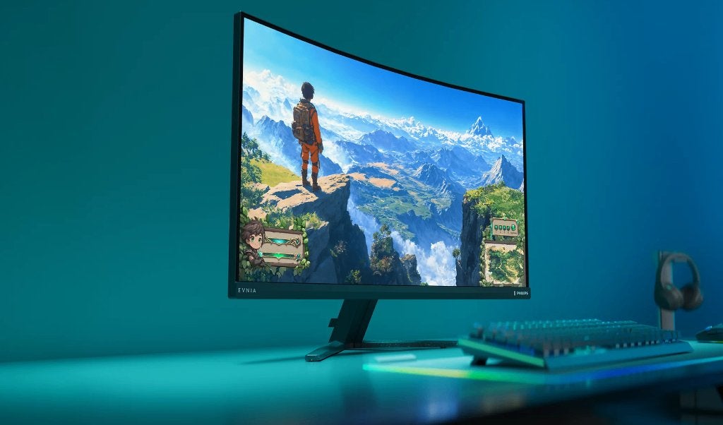 Nieuw in doos: Philips Evnia Curved Gaming Monitor 32 inch, Computers en Software, Monitoren, Philips, Kantelbaar, VA, Nieuw
