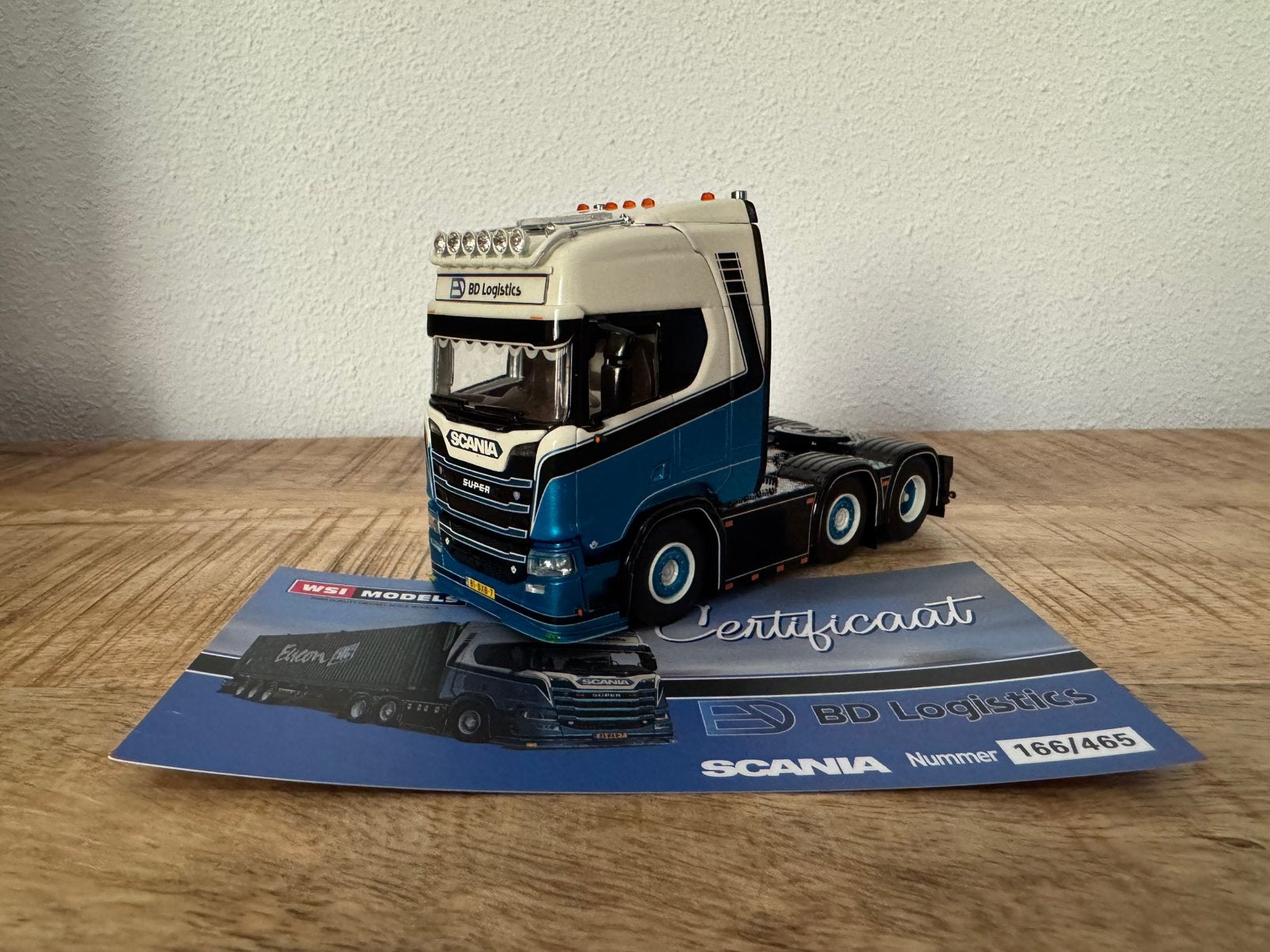 WSI Scania R530 highline BD Logistics, Hobby en Vrije tijd, Modelauto's | 1:50, Ophalen of Verzenden, Nieuw, Bus of Vrachtwagen