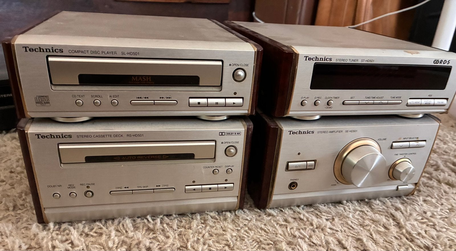 Originele micro hifi set jaren ‘90, Ophalen, Zo goed als nieuw, Cassettedeck, Overige merken
