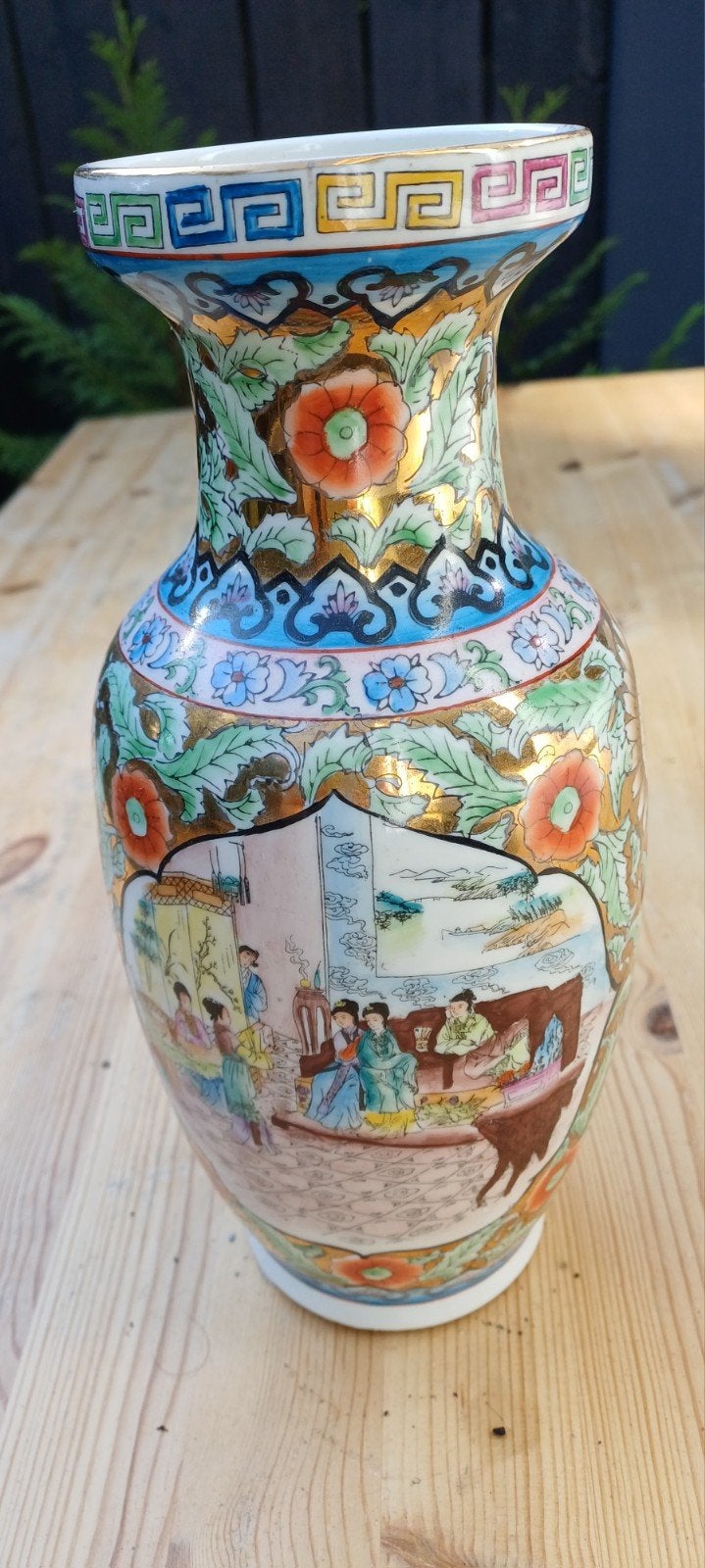 chinese vaas 26 cm, Ophalen of Verzenden
