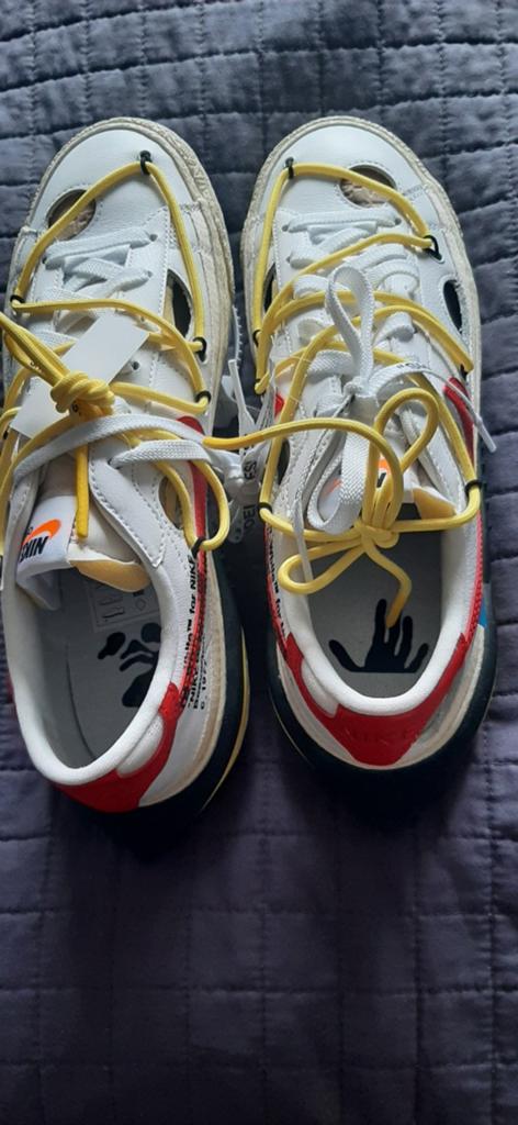 Nike Blazer Low '77 Off-White White University Red, Kleding | Heren, Schoenen, Ophalen of Verzenden, Nieuw, Wit