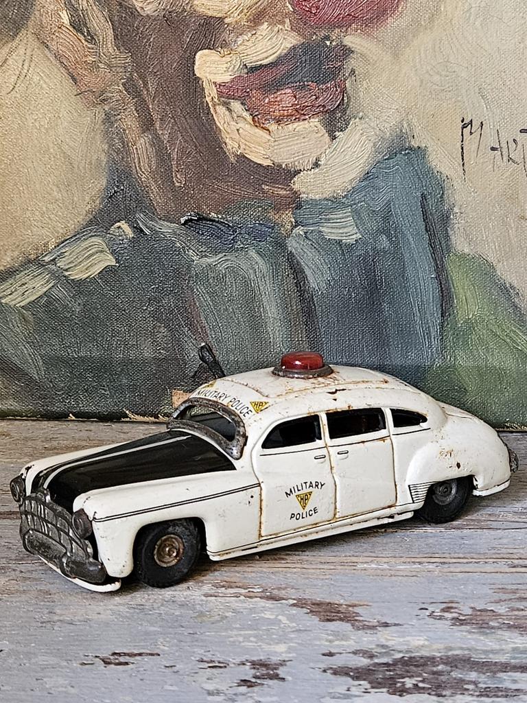Antiek blikken Tipcco west germany military police car, Ophalen of Verzenden