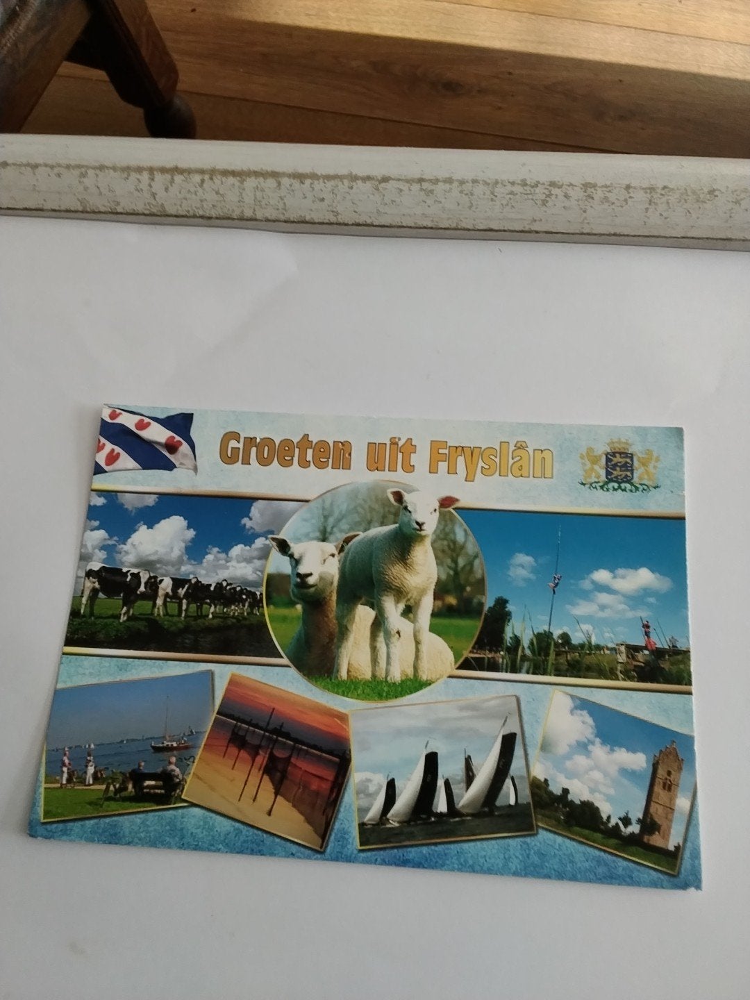 Ansichtkaart Groeten uit Fryslân - Gelopen, Ophalen of Verzenden, 1980 tot heden, Gelopen, Friesland