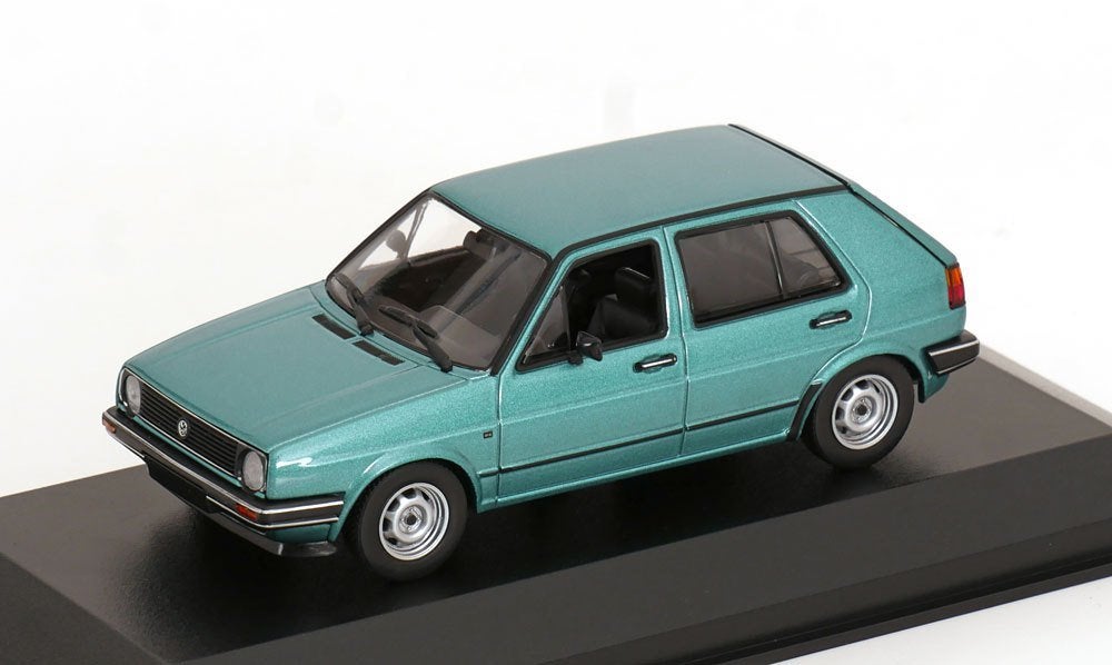 Maxichamps 1:43 Volkswagen Golf 2, 4 deurs 1985 Turquoise, -, Nieuw, Ophalen of Verzenden, -