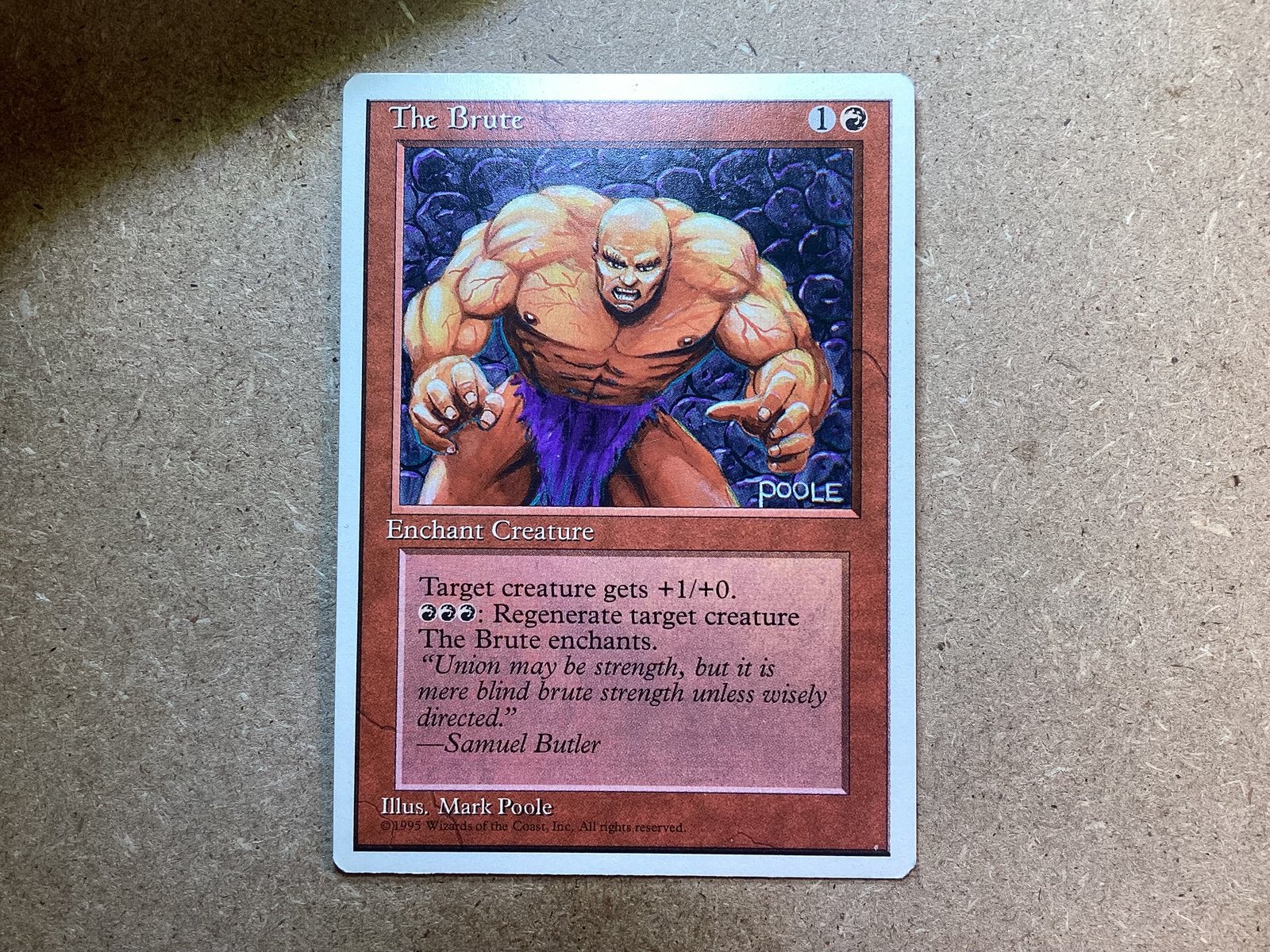 1x The Brute (Excellent), Ophalen of Verzenden, Zo goed als nieuw, Losse kaart