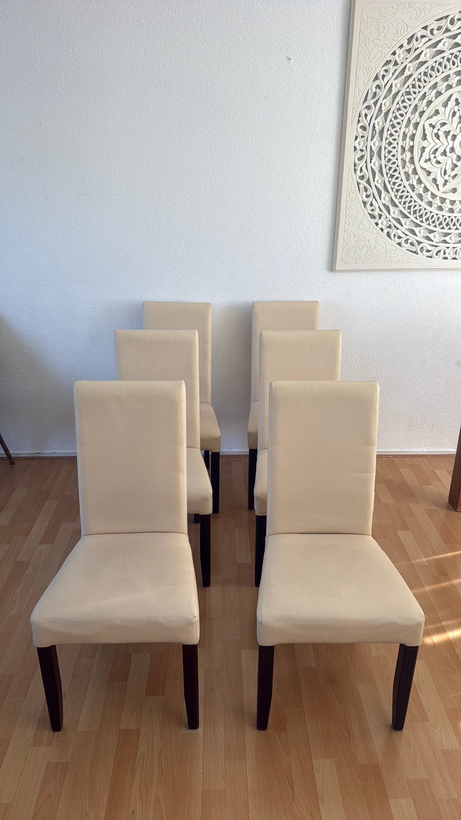 Eetkamerstoelen leder 6x, Ophalen, Zo goed als nieuw, Vijf, Zes of meer stoelen