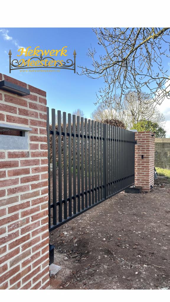 Draaipoorten – Dubbelstaaf, spijl & sierpoorten |, Ophalen, Met poort, Nieuw, Dubbelstaafmat hekwerk