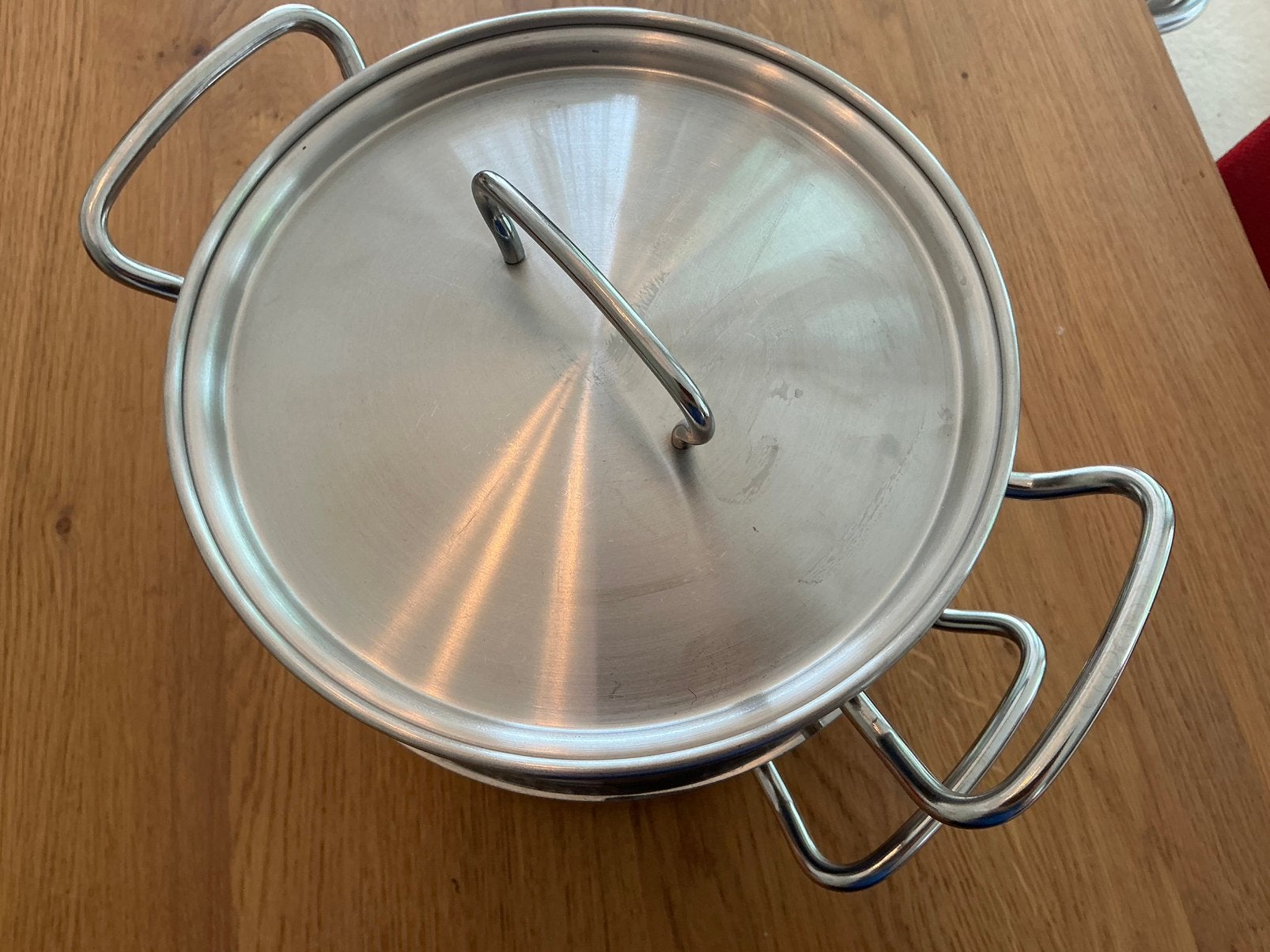 Fissler kookpan met stoominzet, Ophalen of Verzenden, Zo goed als nieuw, Rvs, Kookpan of Snelkookpan