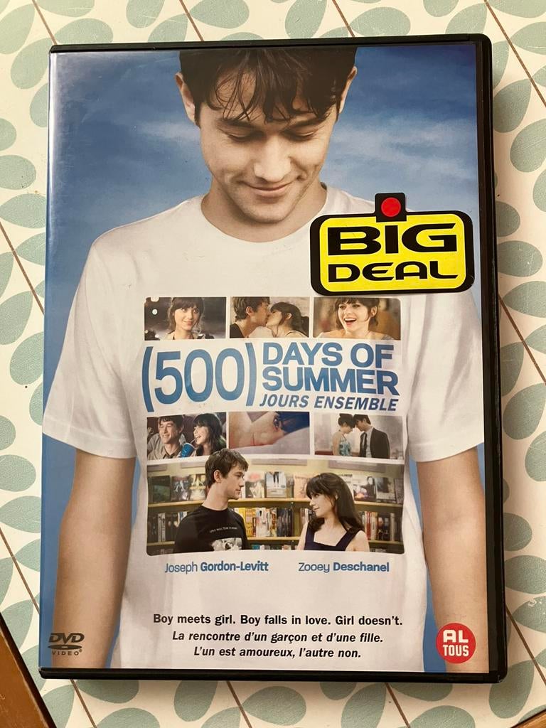Dvd 500 days of summer Zooey Deschanel filmhuis arthouse, Vanaf 16 jaar, Ophalen of Verzenden, Zo goed als nieuw, Overige gebieden