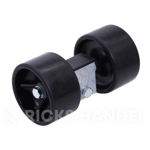 Rollenset bootrol, kimrol 70/120 rubber op kantelblokje