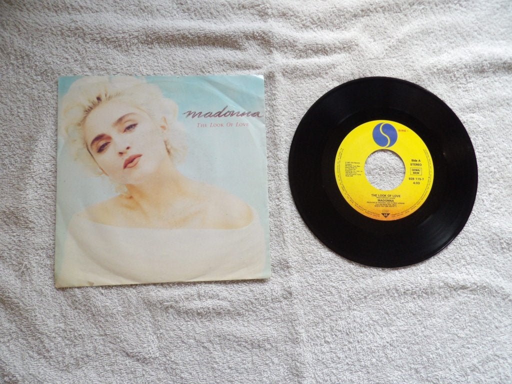 MADONNA - the look of love, Cd's en Dvd's, Vinyl | Pop, Gebruikt, 7 inch, Fotohoes, Verzenden
