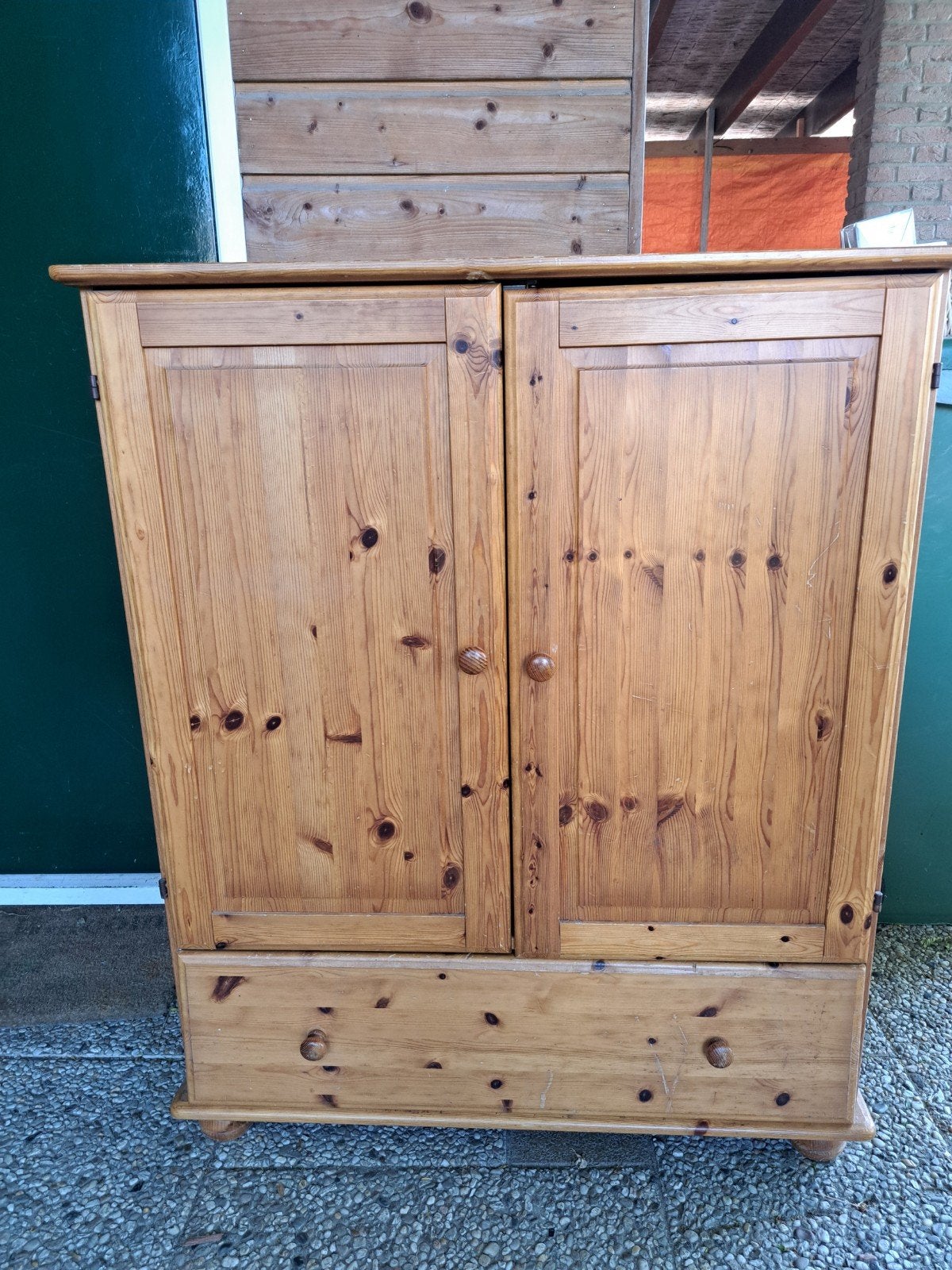 Tv-kast hout, Ophalen, Gebruikt, Met deur(en), 100 tot 150 cm