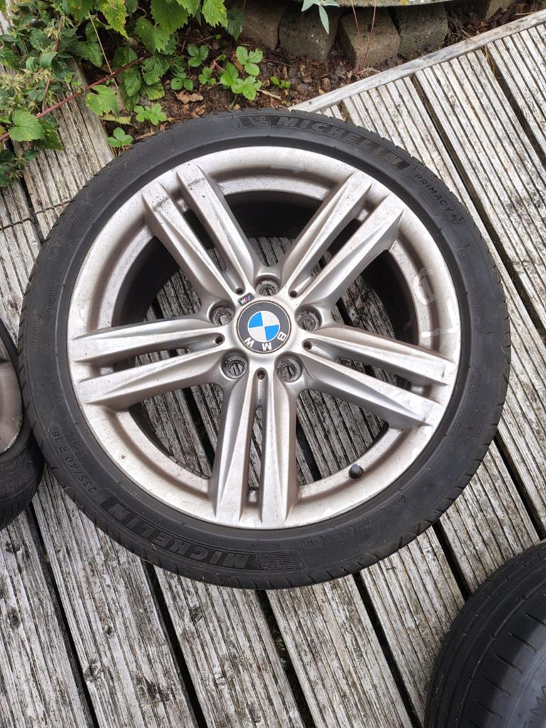 BMW velgen met zomerband E87, Ophalen, 18 inch, Gebruikt, Velg(en)