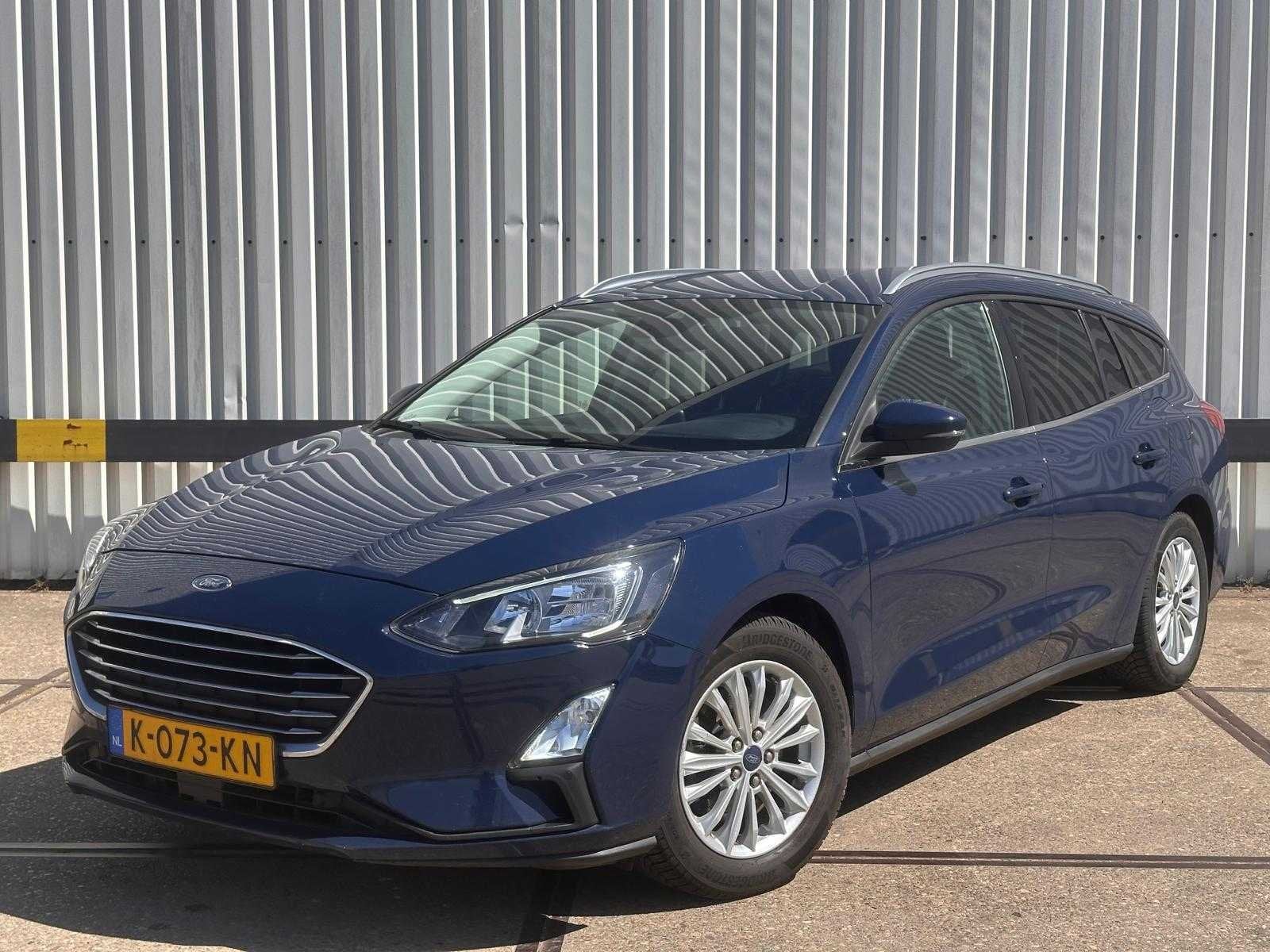 Ford Focus Wagon 1.0 EcoBoost Hybrid* K-073-KN, Auto's, 125 pk, Gebruikt, Blauw, Overige brandstoffen