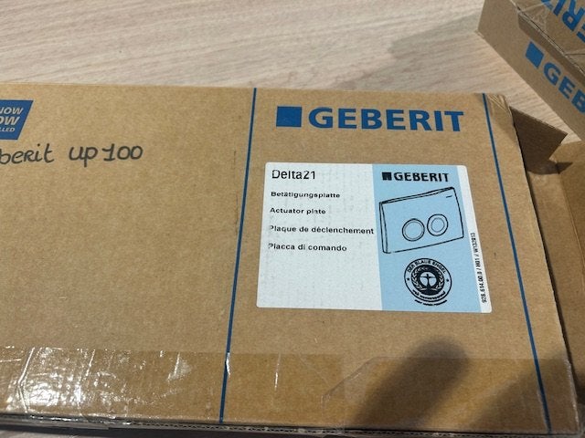 Drukplaat/Spoelknop, Niet ingevuld, Niet ingevuld, Nieuw, Toilet