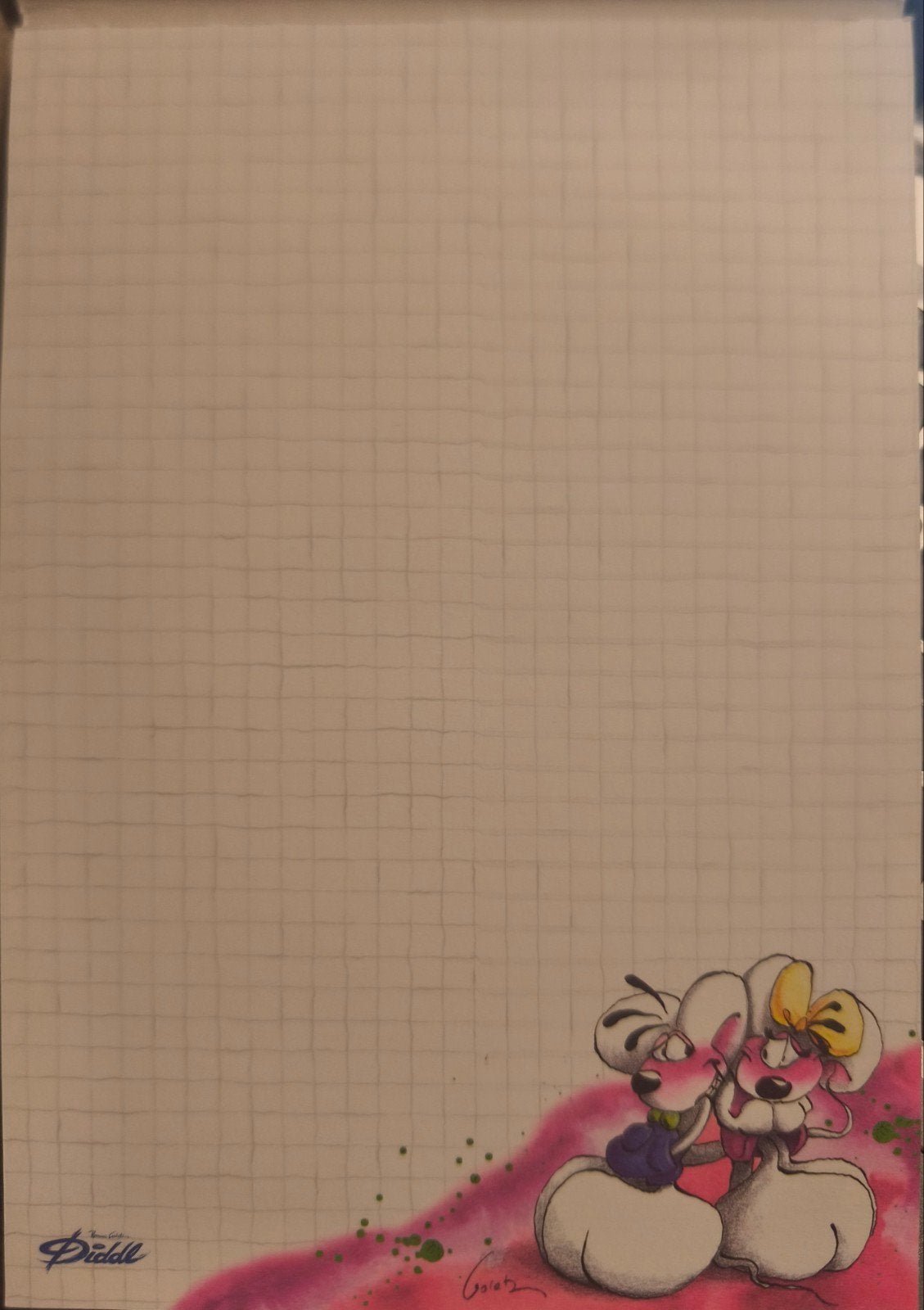 Diddl blaadje ( A5 wit 134), Verzenden, Diddl, Zo goed als nieuw, Papier, Kaart of Schrift