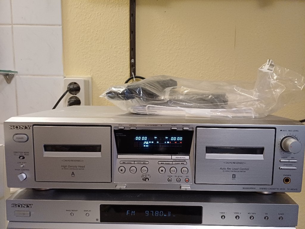cassettedeck, Ophalen of Verzenden, Dubbel, Sony, Tape counter