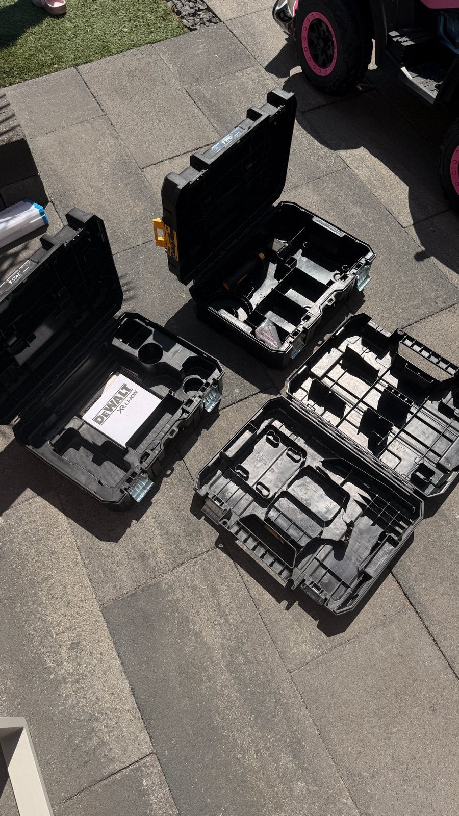 3x DeWALT gereedschapskisten - TSTAK, Ophalen, Zo goed als nieuw, DeWalt, Nvt