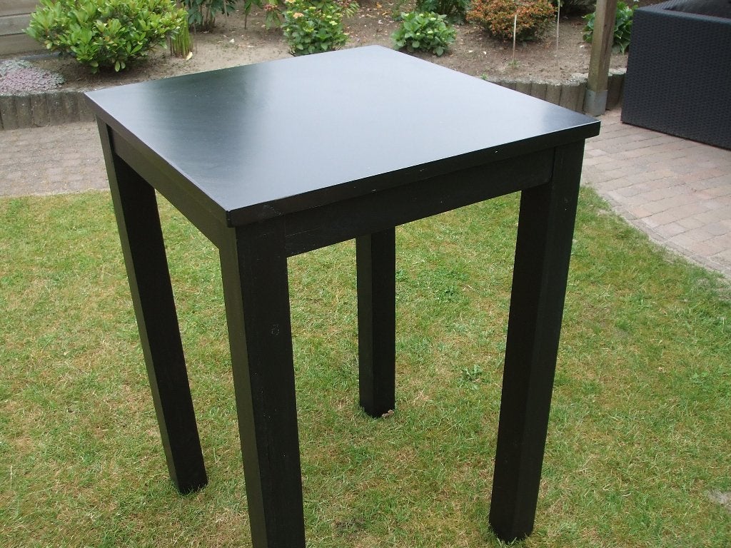 houten sta tafel, Tuin en Terras, Tuintafels, Ophalen of Verzenden, Gebruikt, Rechthoekig, Hout