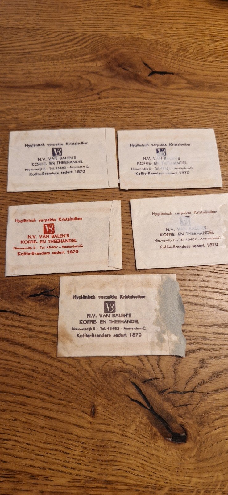 Suikerzakjes Van Dobben, Verzamelen, Ophalen of Verzenden