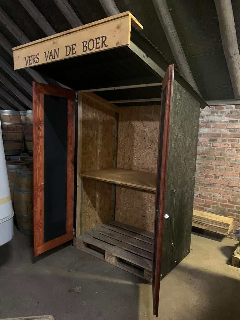 Verkoopkraam, verkoophokje, verkoophoekje, Ophalen of Verzenden, Nieuw, Hout, Overige typen