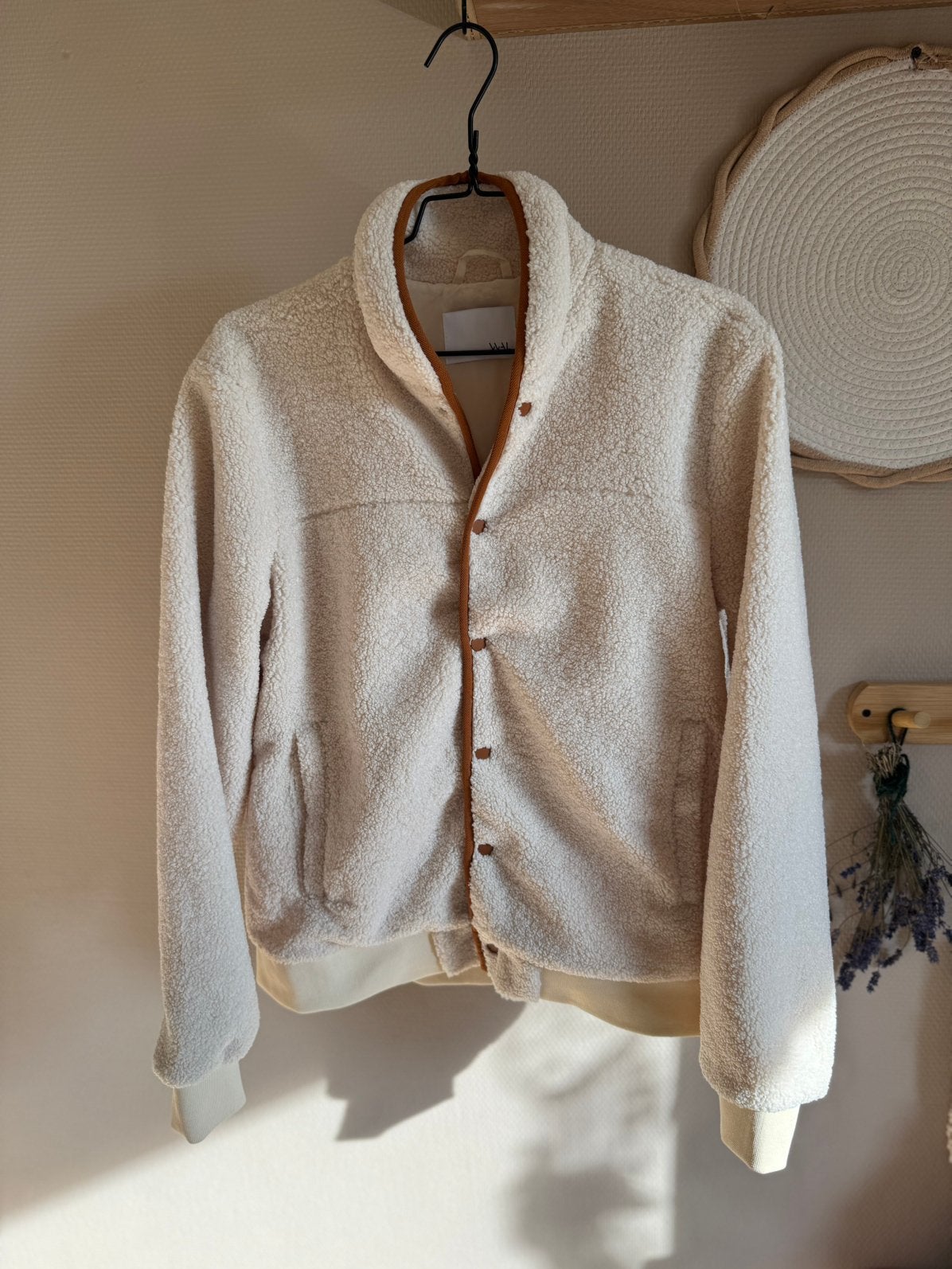 We are labels teddy jas | maat S, Ophalen of Verzenden, Nieuw, Maat 36 (S), Beige