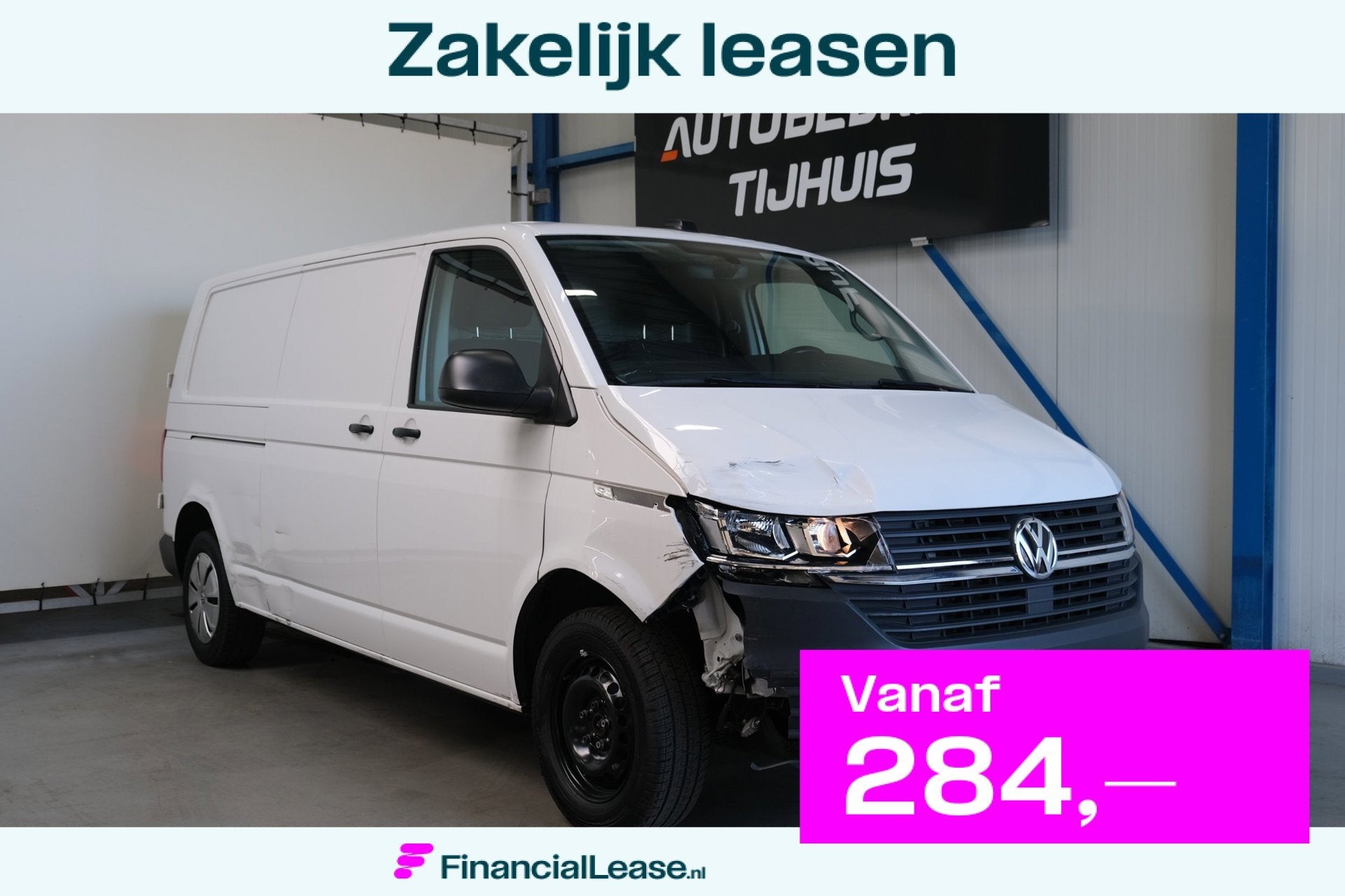 Volkswagen Transporter 2.0 TDI L2H1 28 > Schade <, Voorwielaandrijving, Gebruikt, Euro 6, 4 cilinders