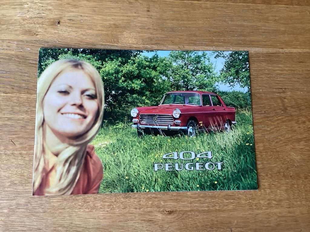 Originele Peugeot 404 brochure uit 1969, Boeken, Ophalen of Verzenden, Gelezen, Peugeot