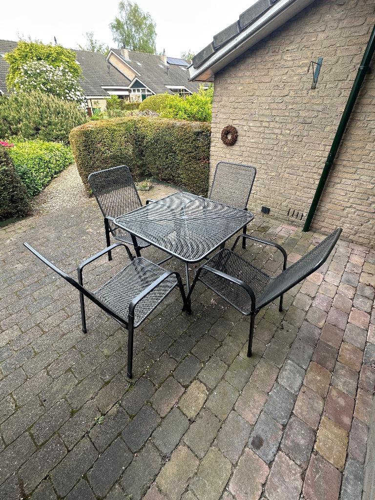 Metalen tuinset, Ophalen, Gebruikt, Tuinset, Eettafel