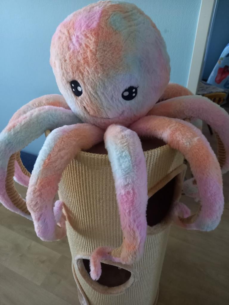 Super grote Octopus, Kinderen en Baby's, Speelgoed | Knuffels en Pluche, Ophalen of Verzenden, Zo goed als nieuw, Overige typen